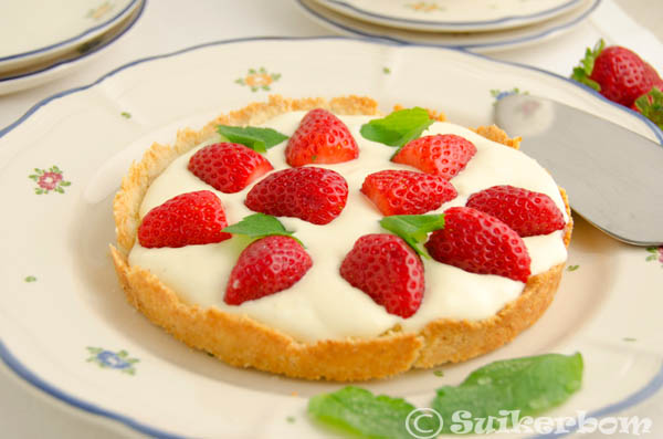 aardbeienvanilletaart