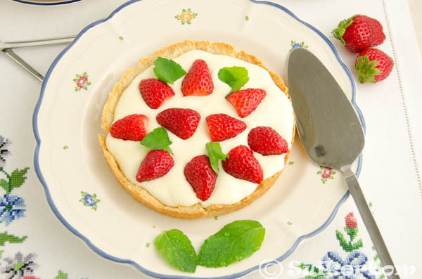 aardbeienvanilletaart