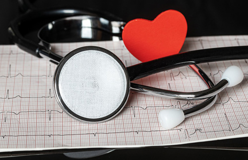 stethoscoop en ecg