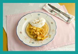 pannenkoek met warme appel